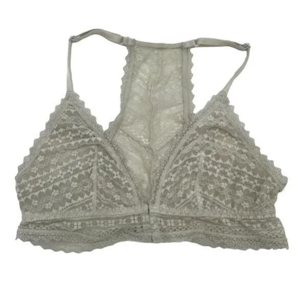 Victoria’s Secret Off White Lace Front Clasp Bralette Wireless size medium - Picture 1 of 6